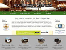 Tablet Screenshot of cloudcroftwebcam.com